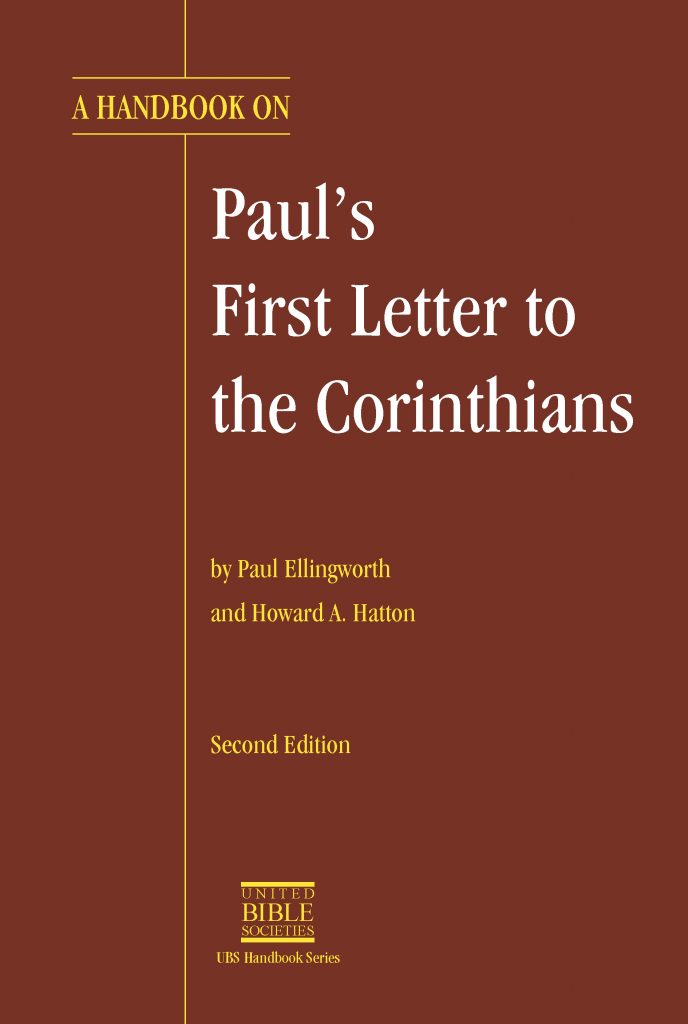 A Handbook on Paul’s First Letter to the Corinthians UBS Global Store
