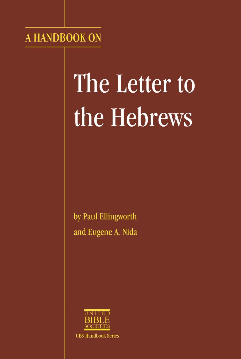 A Handbook On The Letter To The Hebrews – UBS Global Store