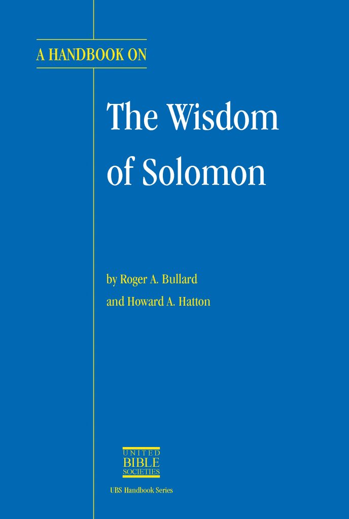 A Handbook On The Wisdom Of Solomon – UBS Global Store